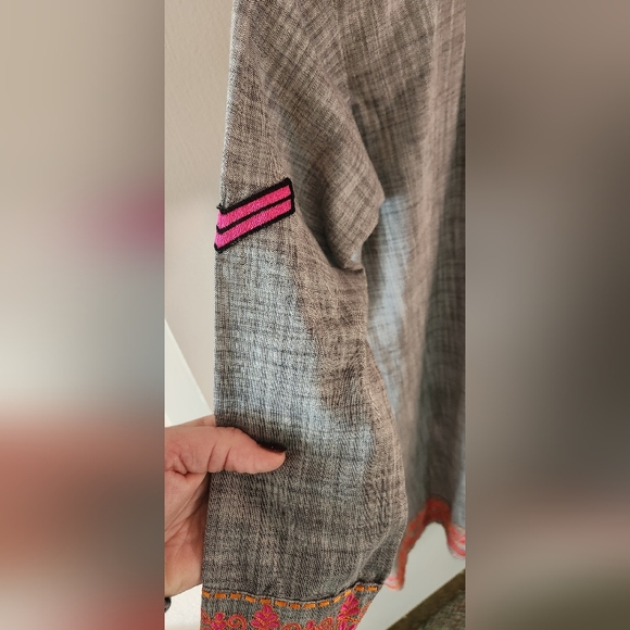 NWT- Khaadi Girl's Orange And Pink Embroided Dress - Picture 7 of 10